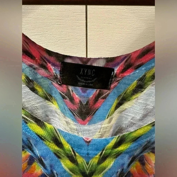 Bright colored sweater tank-small - Picture 2 of 5